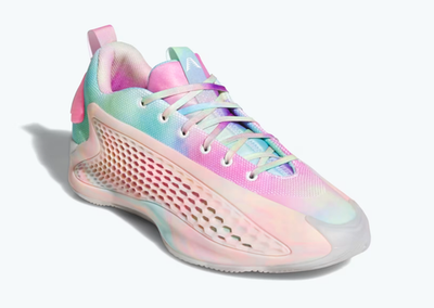 MENS ADIDAS ANTHONY EDWARDS AE 1 LOW PINK WHITE ATHLETIC