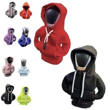 Hoodie Gear Shift Cover, Car Gear Shift Cover Hoodie,4.7 Inch Car Black Red