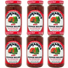 Howard's Hot Pepper Relish, 11 oz (Pack of 6)