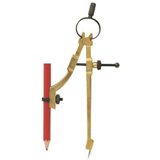 General Tools 842 Precision Pencil Compass, includes pencil , Yellow, Yellow