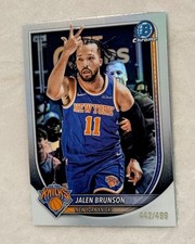 2025-26 Bowman Chrome Refractor #BCV-62 Jalen Brunson /499