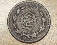1926 Mexico 2 Centavos