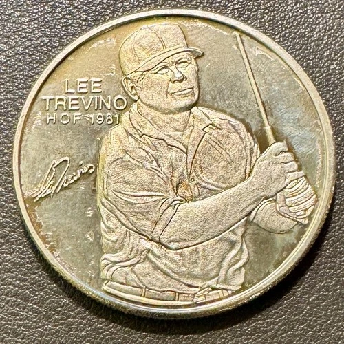 PGA World Golf Hall of Fame Lee Trevino 1 ozt 99.9% Silver Bullion