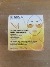 LASplash Cosmetics Vitamin C Brightening Jelly Eye Masks 40 Pcs/20 Pairs NEW