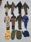 HUGE Vintage 12" GI Joe Lot of 8 W/ Clothing And Some Dog Tags  1990s See Pics