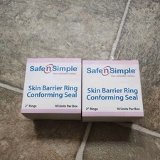 10 SafenSimple SNS684U2 Seals 2" Skin Barrier Rings Ex. 2026-2027, 2 packs of 10