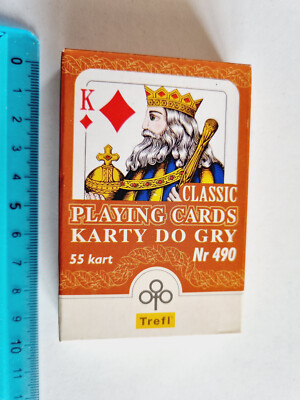 TREFL KARTY DI GRY PLAYING CARDS NR 490 POKER BRIDGE ORIGINAL PLAYING CARDS NEW