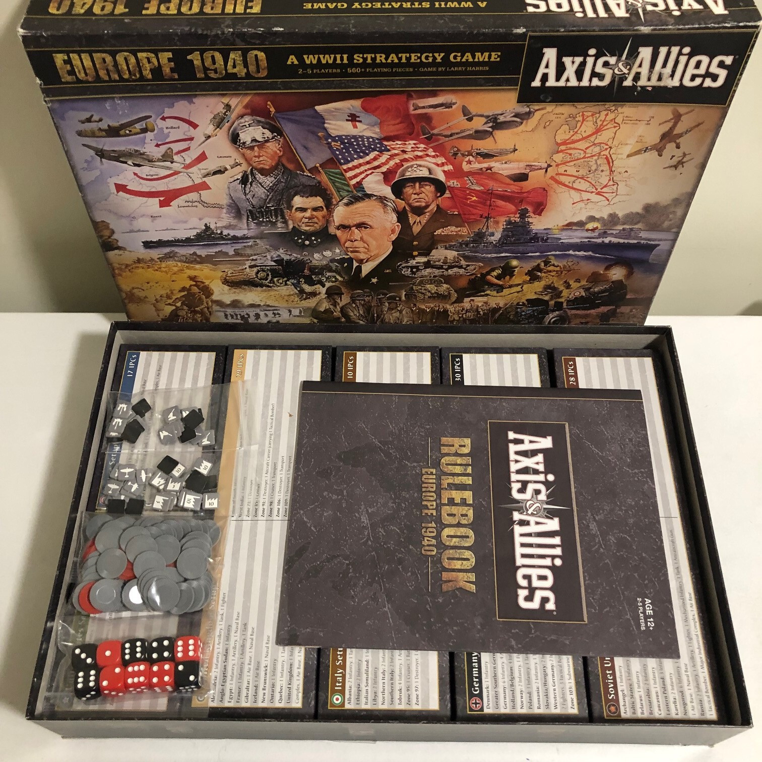 Axis and Allies Europe 1940 2nd Edition WW2 Strategy Board Game Avalon Hill eBay