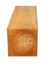 Squared Teak Post, 4" x 4" x 30" inches Long, Real Teak Wood