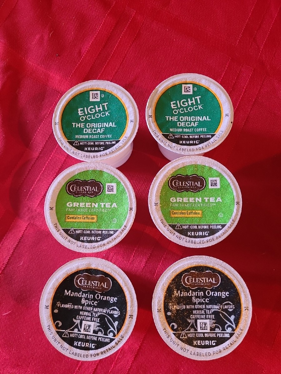 NEW k cups Lot Of 6: 2- 8 o'clock decaf & 4- celestial seasoning tea Pods  Keurig | eBay