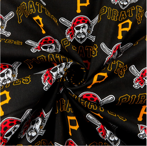MLB Pittsburgh Pirates 6650-B Cotton Fabric by the Yard - 第 4/4 張圖片