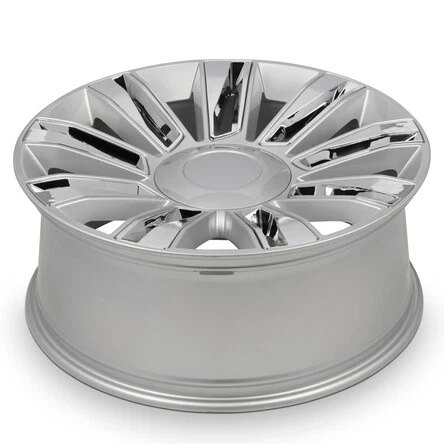 New Wheel For 2015-2018 Cadillac Escalade ESV 22 Inch Silver Alloy Rim - Image 3 of 4