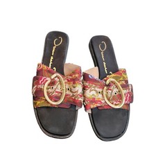 Oscar De La Renta Womens Shoes Colorful Slip On Slide Sandals Sz 38