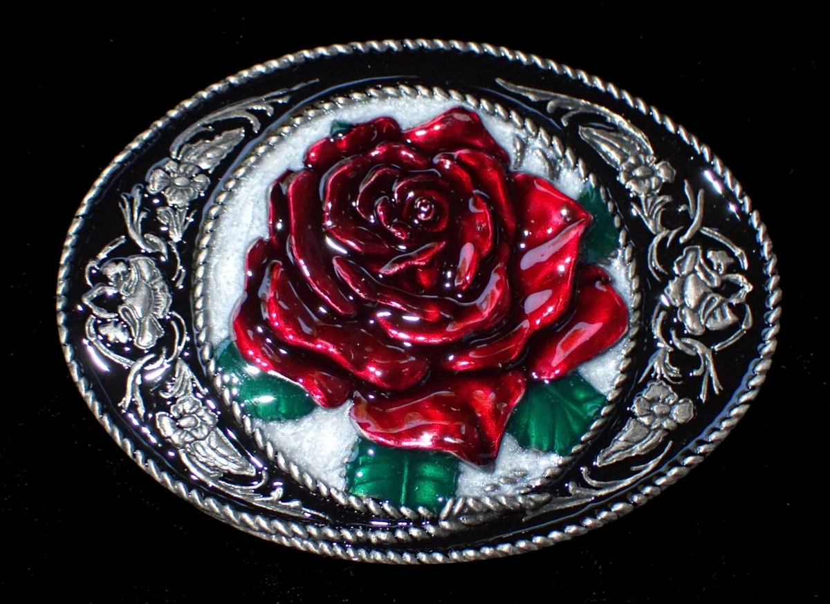 Rose belt buckle deals
