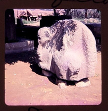 1970s Egyptian Artifact Hand Carved Stone Egypt 35mm Photo Slide Original