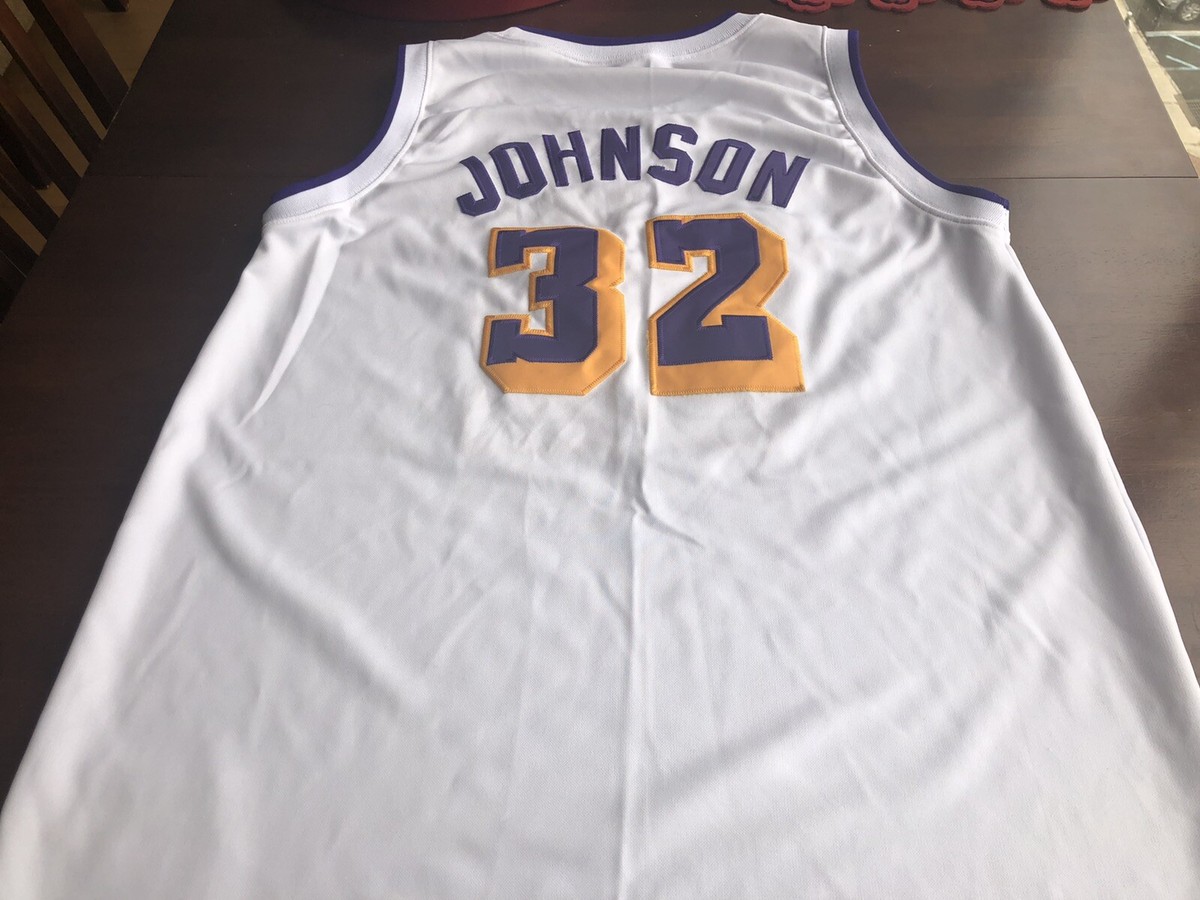 Mitchell and Ness Magic Johnson Lakers Jersey Size Tag Is