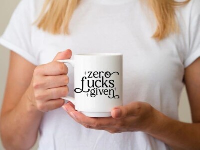 Zero F*#!s gegebene Tasse lustige Neuheit Geschenk Damen Herren Büro Weihnachten Idee