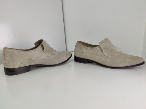 Free People Shoes Slip On Tan Suede Loafers Point Toe Stiching Size EU 40 US 10 - Picture 4 of 8