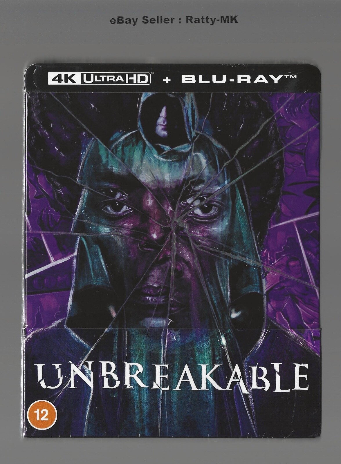 UNBREAKABLE - UK EXCLUSIVE 4K UHD + BLU RAY STEELBOOK - NEW & SEALED