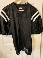 Alleson Athletic Boys Sz L Youth Football Jersey Shirt Black