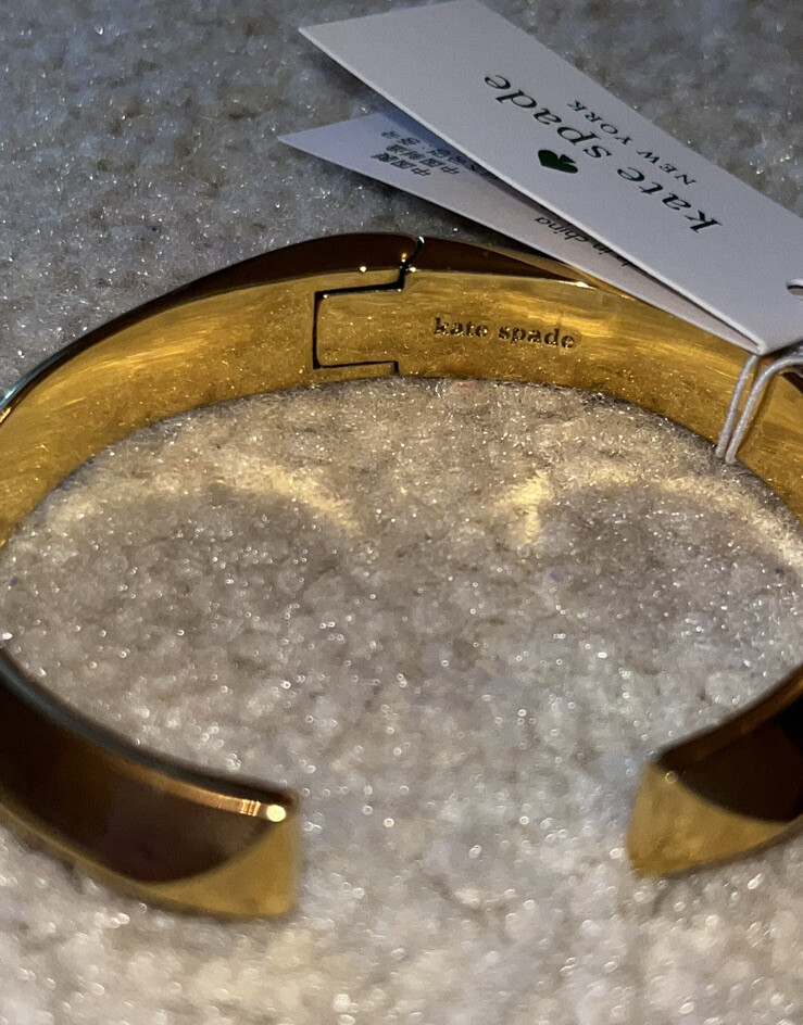 kate spade new york Raise The Bar Bar Cuff ブレスレット Kate Spade - Raise The Bar Cuff Hinged Bracelet - Gold | eBay