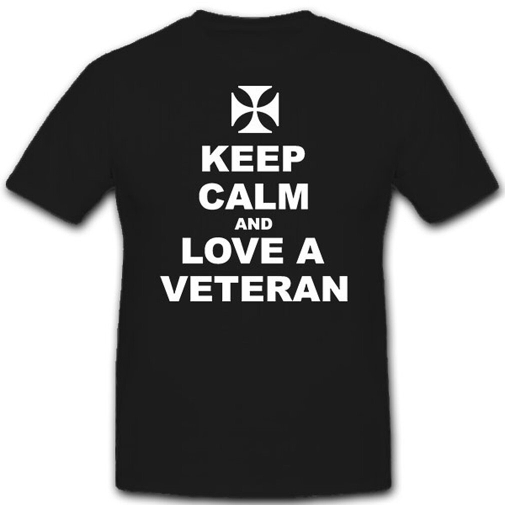 ALTRA Maglietta Keep Calm and love a Veteran Bundeswehr Army #11515