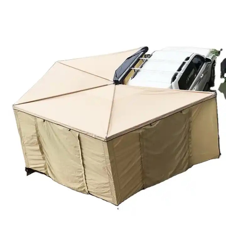 TAZZOR Auto-Markise Vorzelt 2x3 M – Wasserdicht, UV-Schutz Für Camping, Vans & Wohnmobile