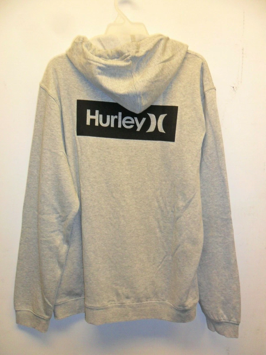 HURLEY Men s Pullover Hoodie OAO BOXED FLASHBACK Grey XLarge