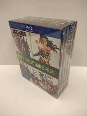 DC Film Collection 5 BluRays Batman Superman Justice League Suicide Wonder Woman