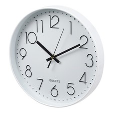 Wall Clock Round Silent Home Kitchen Bedroom Office Indoor Quartz Modern Decor