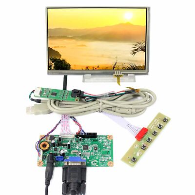 VGA LCD Controller Board 7inch N070ICG LD1 1280x800 Resistive Touch LCD Screen