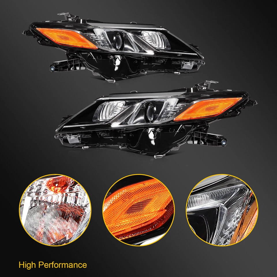 2Pcs Pair [Full LED] Headlight Assembly For 2018-2024 Toyota Camry L SE LE TRD - Image 2 of 4