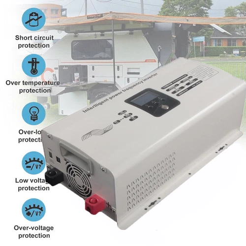 Inversor híbrido solar 2000W 12V 24V 48V controlador MPPT de onda sinusoidal pura fuera de la red - Imagen 6 de 20
