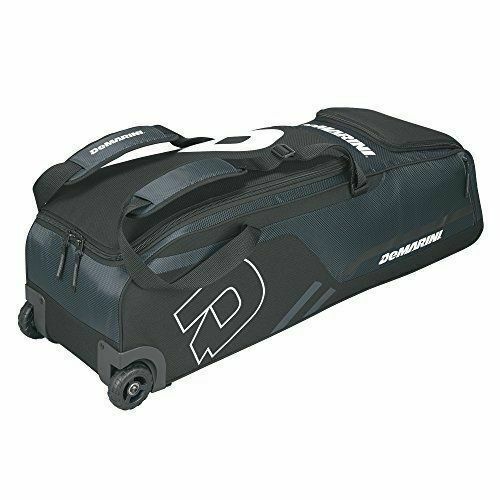 DeMarini Black Momentum Wheeled Bat Bag Baseball Softball Backpack