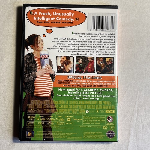 Juno DVD Ellen Page Michael Cera Comedy Sealed 2008 - Picture 4 of 4