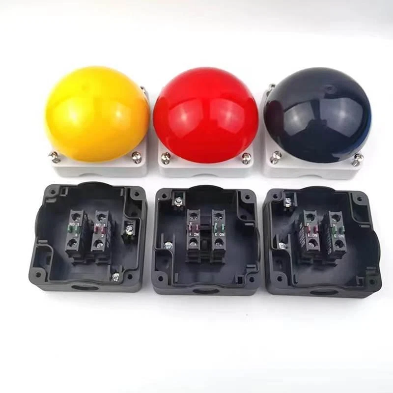 Mushroom Head Push Button Self Reset  IP65 Fingertip Racket Foot Momentary Stop - Image 3 of 4