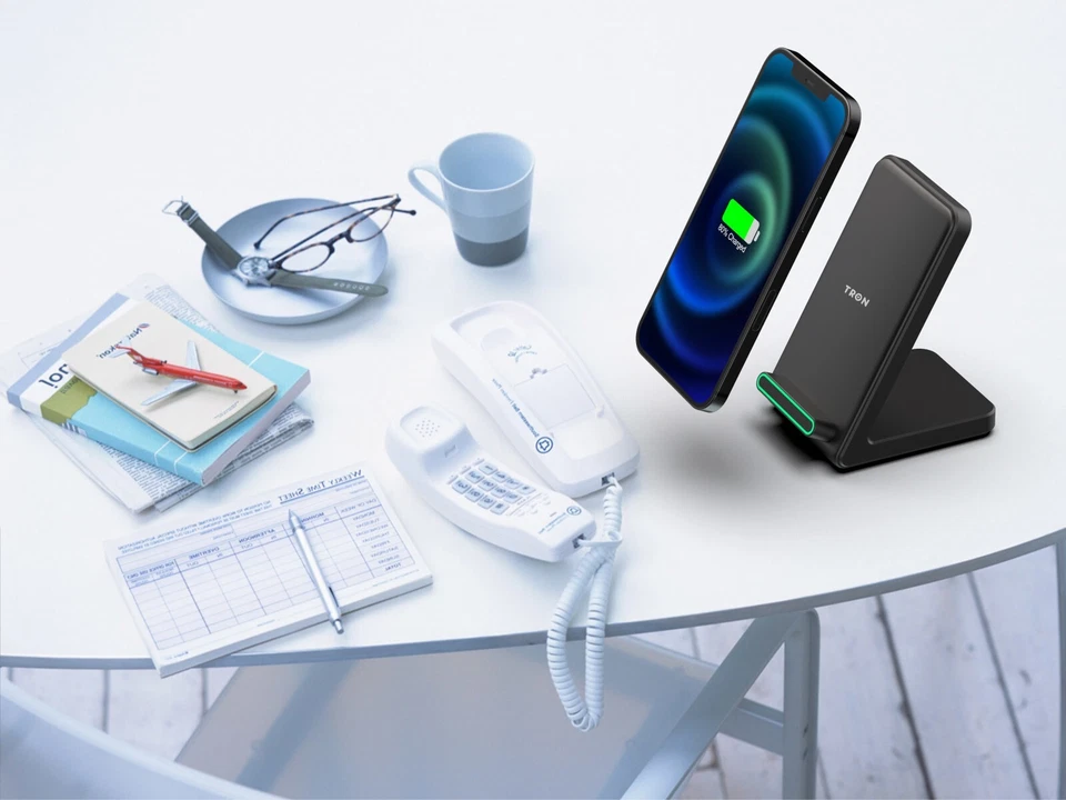 TRON Qi2 Wireless Charger Stand with LED Light ,TR66 - Image 4 of 4