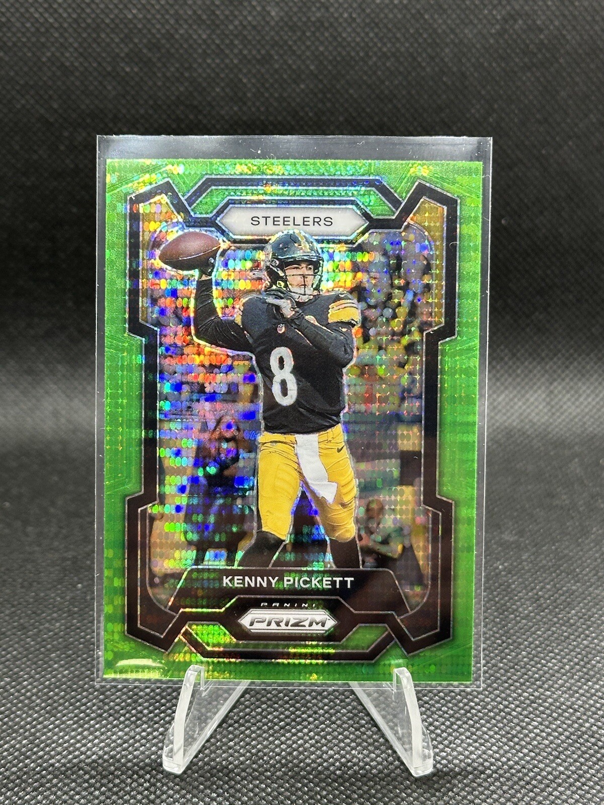 2023 Panini Prizm Kenny Pickett Green Pulsar Prizm 249 Pittsburgh