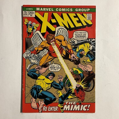 Uncanny X-Men 75 1972 VG/FN very good/fine 5.0 Marvel 