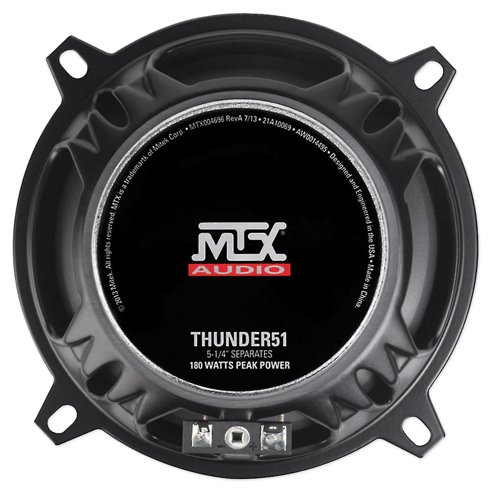 Пара автомобильных аудиокомпонентных динамиков MTX THUNDER51 525 мощностью 360 ВтТвитеров с несколькими креплениями
