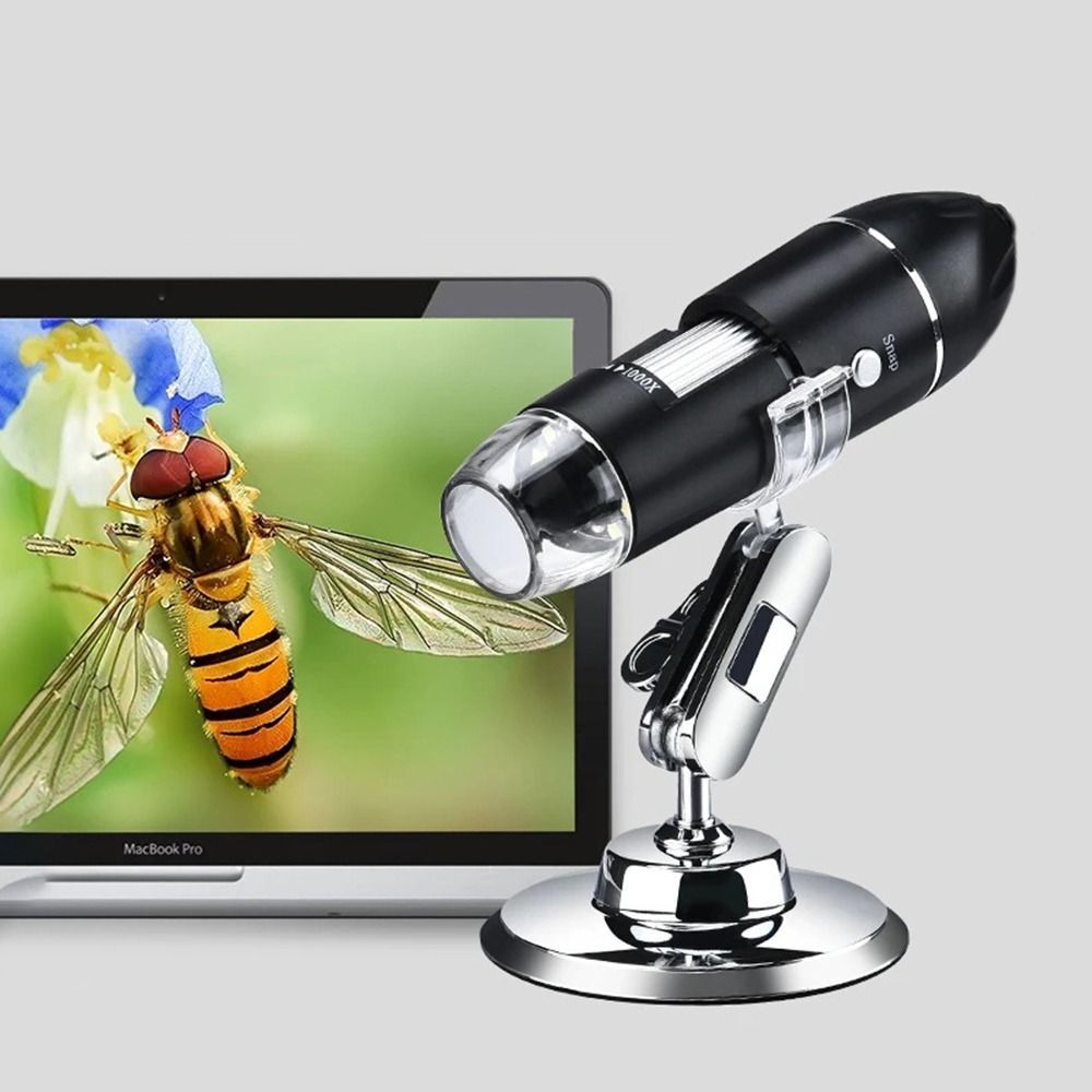 Digital Microscope Camera 3in1 C Type USB Portable Handheld LED Magnifier