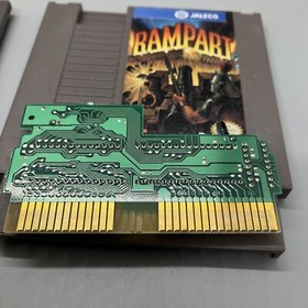 Rampart Jaleco Nintendo Entertainment System NES Three Screw Tested And Working