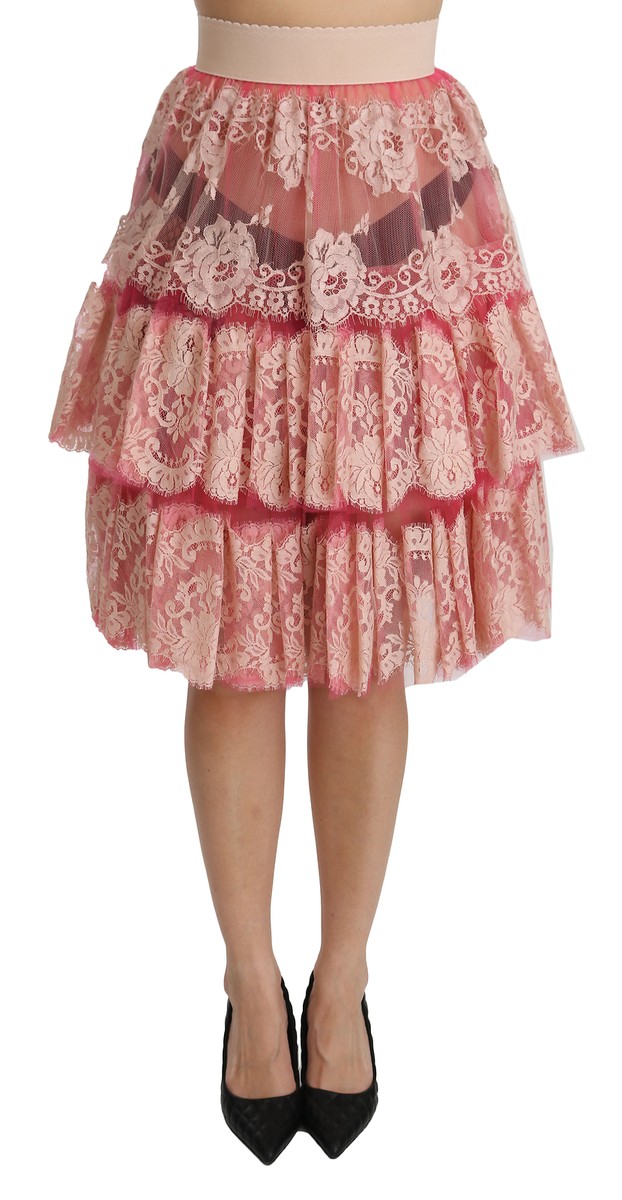 スカート Dolce & Gabbana Dg Skirt All Over Jacquard miniskirt with all-over DG logo in White for Women