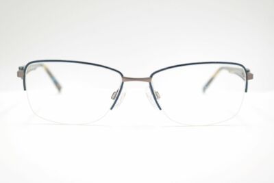 Yana Eyewear by Bode Design 2188 Col.46 55[]16 140 Blue Half-Frame Glasses New