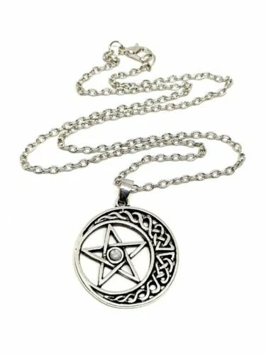 Collane e pendagli di bigiotteria tonde argento in pietra