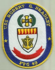 USS ROBERT G BRADLEY FFG 49 U.S.NAVY PATCH FRIGATE WARSHIP SAILOR SOLDIER USA 