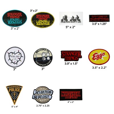 Stranger Things Iron on Patch Palace Arcade The Upside Down Eleven Hawkins