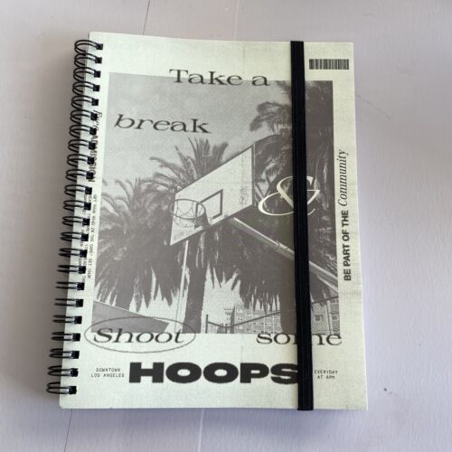 basketball notebook pad shoot hoops take a break inner pockets y2k fun write kid - Picture 1 of 12