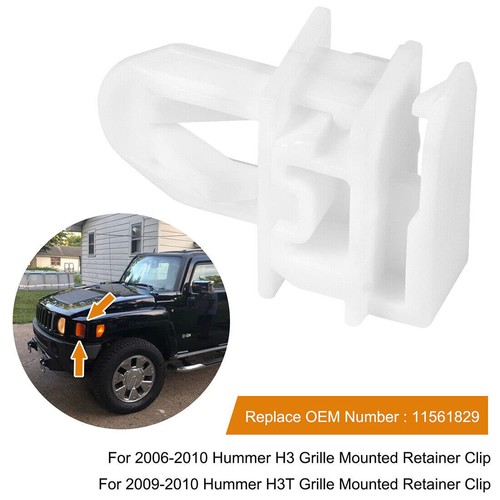 11561829 Grille Retainer Clip Accessories for Hummer H3 2006-2010 H3T 2009-2010 - Picture 10 of 14