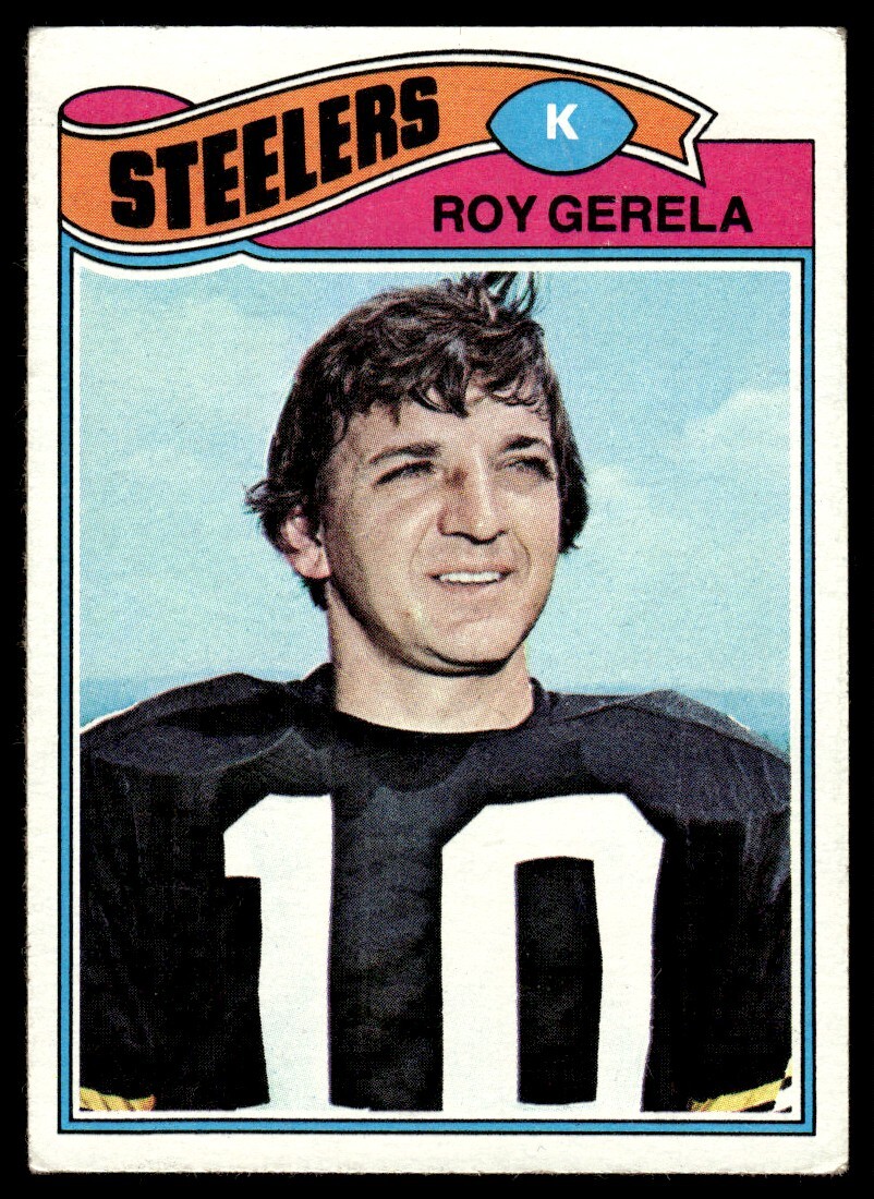 1977 Topps Football Card Roy Gerela Pittsburgh Steelers #421 EX
